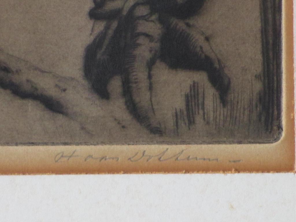 Hans van Dokkum, Stilleven met magnoliatak, Ets kopen? Bied vanaf 1!