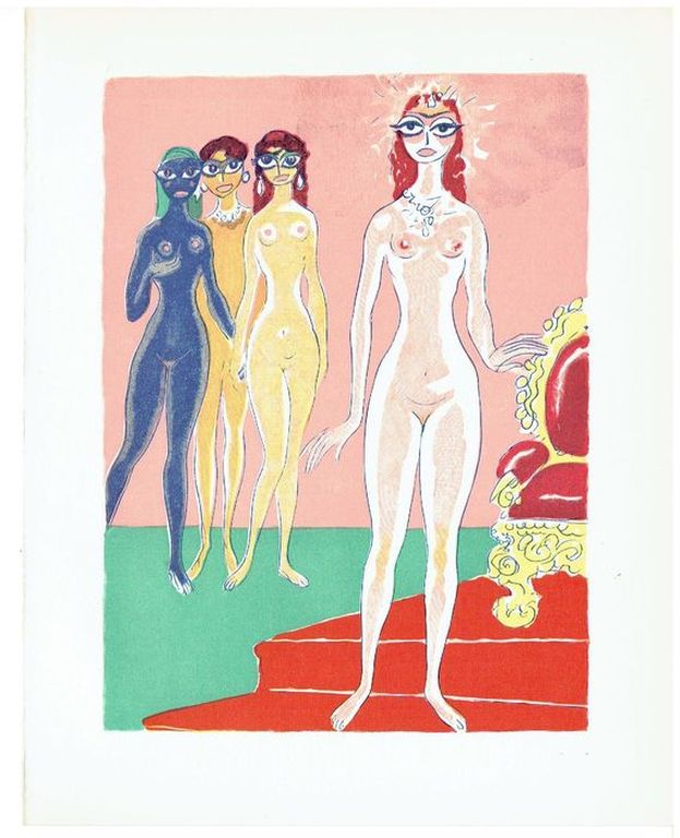 Kees van Dongen-6 Gravures (Les Femmes) uit Le Livre des Mille et Une Nuits  verkocht voor € 160!