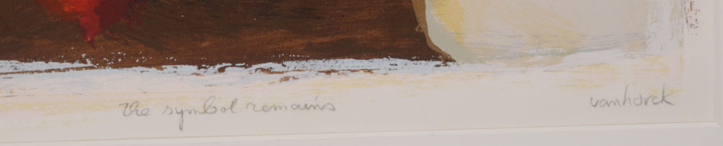 Hans Vanhorck: Zeefdruk, The symbol remains kopen? Bied vanaf 1!