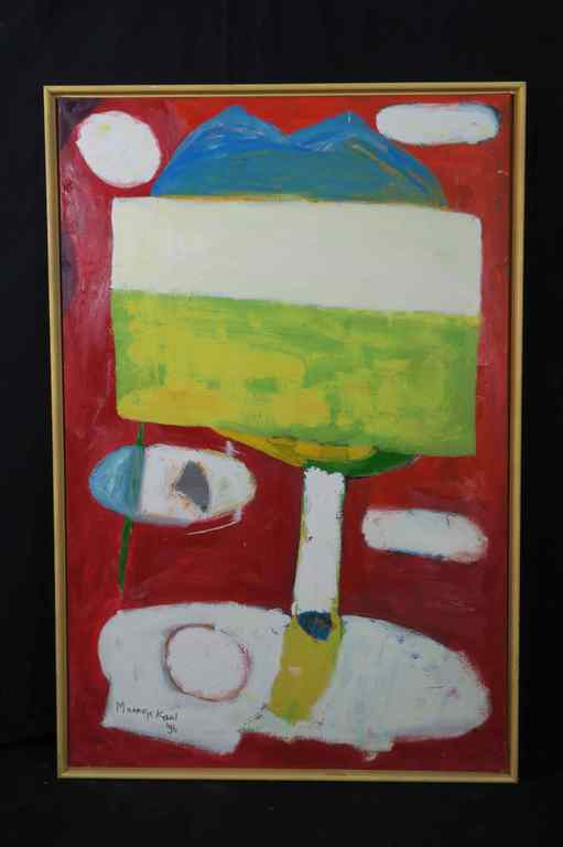 Meertje Kaal: Olieverf op doek, Vergezicht in hoofd - Ingelijst (groot) kopen? Bied vanaf 50!