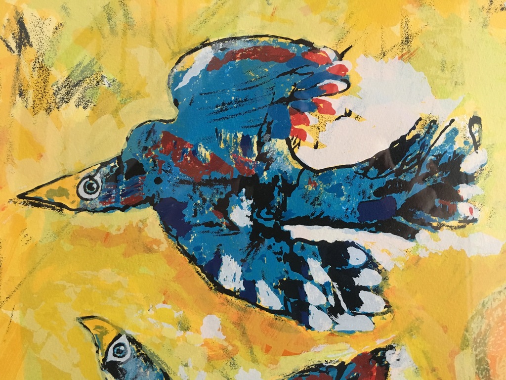 Rudi Pillen - Rudi Pillen: Kleurenlitho, Blauwe Vlucht kopen? Bied vanaf 225!