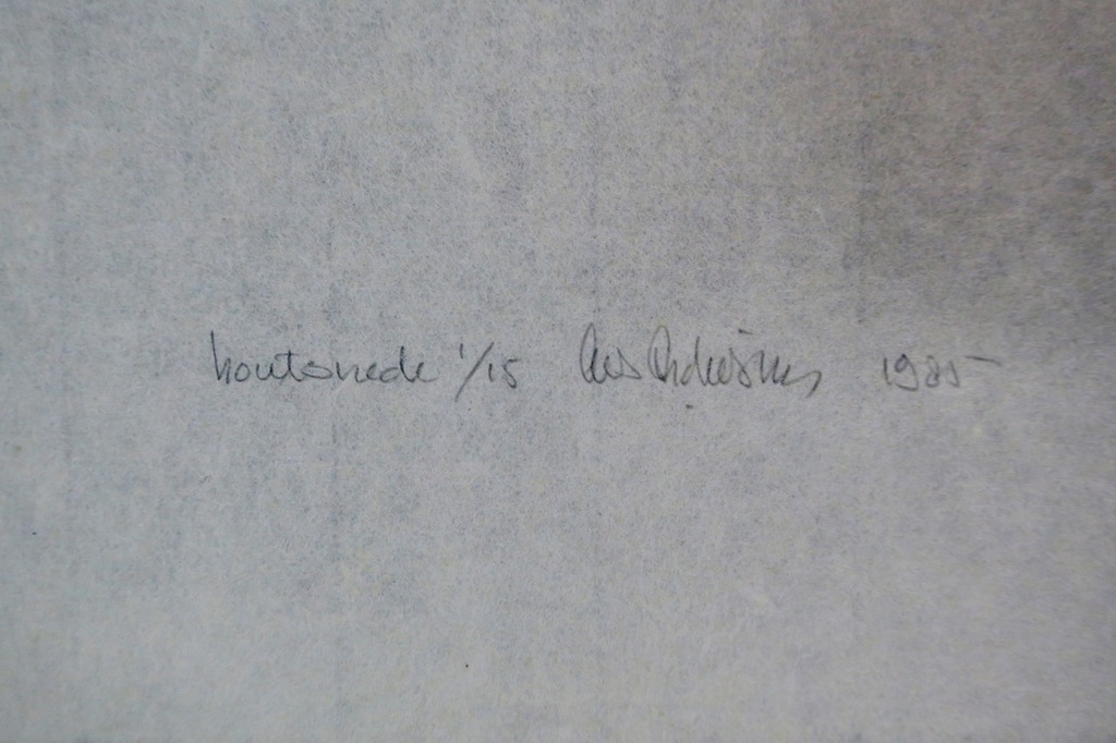 Cees Andriessen: Houtsnede, Z.T. kopen? Bied vanaf 20!