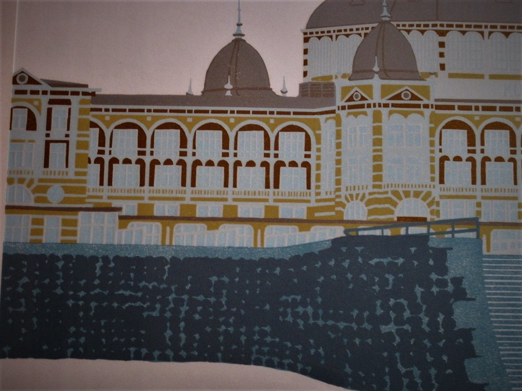  gesigneerde Sees Vlag GROTE Kurhaus Scheveningen Zeefdruk 1973  kopen? Bied vanaf 1!