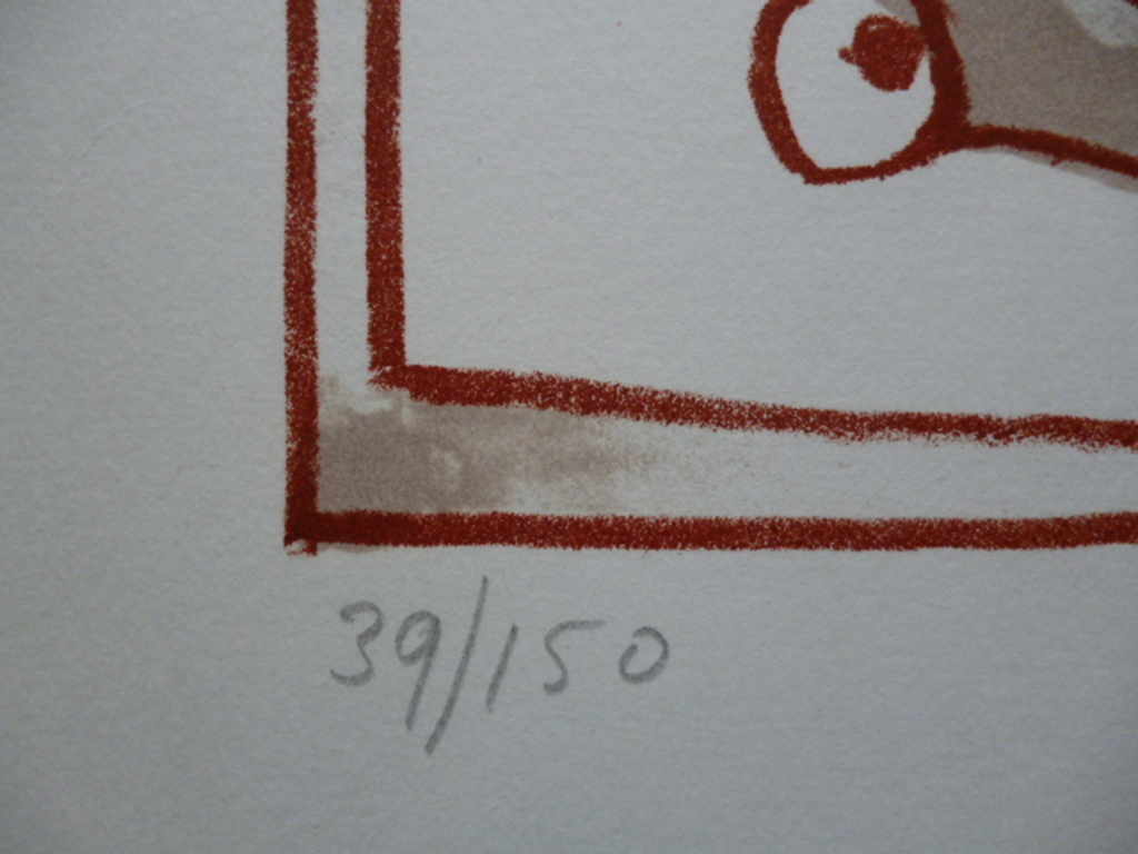 E. Dukkers - litho - Clownsfiguur met doedelzak kopen? Bied vanaf 35!