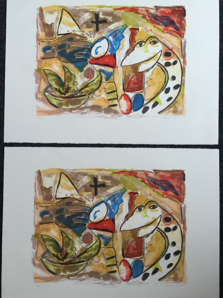 John Lie A Fo 2 zeefdrukken  AMAISA kopen? Bied vanaf 1!