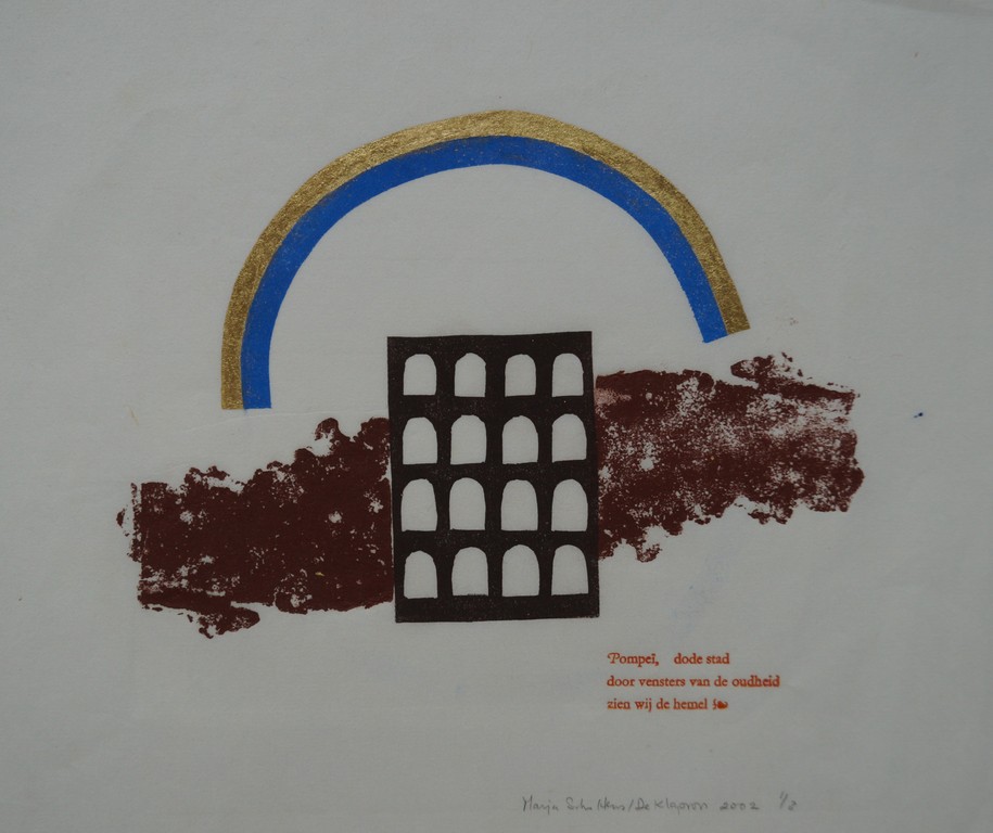 Marja Scholtens - gesigneerde houtsnede op rijstpapier - 2002 kopen? Bied vanaf 1!
