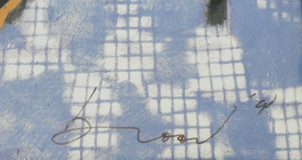 Herman Brood - ingelijste zeefdruk: De zanger - 1990 kopen? Bied vanaf 295!