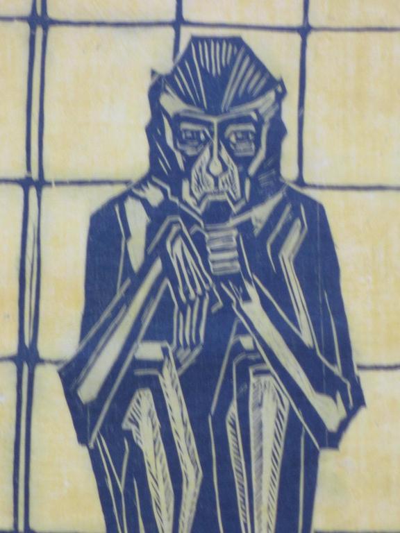 Edith Pijpers, Art Deco Aapje, Kleurenhoutsnede kopen? Bied vanaf 90!