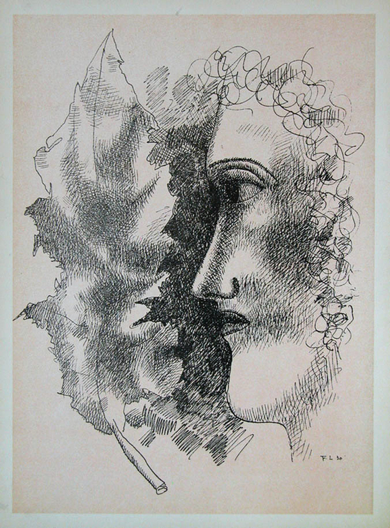 FERNAND LEGER, litho ‘Tête et Feuille’, 1939 verkocht voor € 55!