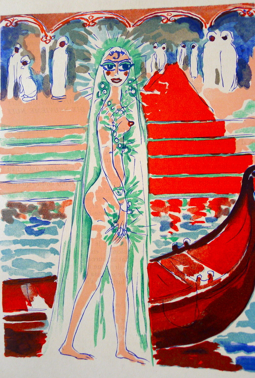 Kees van Dongen,drie houtgravures uit deel drie van 1001 Nacht,1955 kopen? Bied vanaf 45!