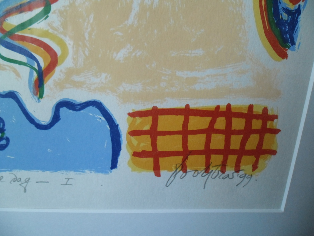  Kleurijke zeefdruk van Keimpe Kootstra. kopen? Bied vanaf 25!