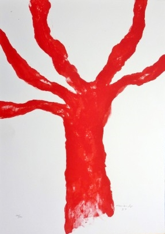 Armando litho 'Der Baum' gesigneerd oplage 150 ex. verkocht voor € 375!
