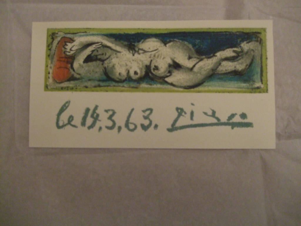 Pablo Picasso originele litho Femme nue Couchee 1963 kopen? Bied vanaf 70!