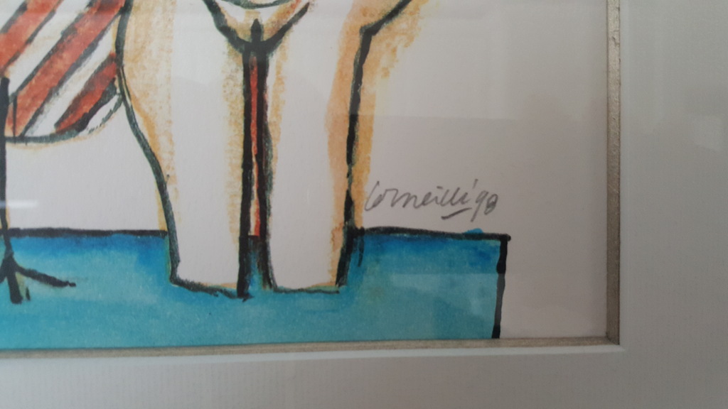 Corneille: litho, potlood gesigneerd kopen? Bied vanaf 1!