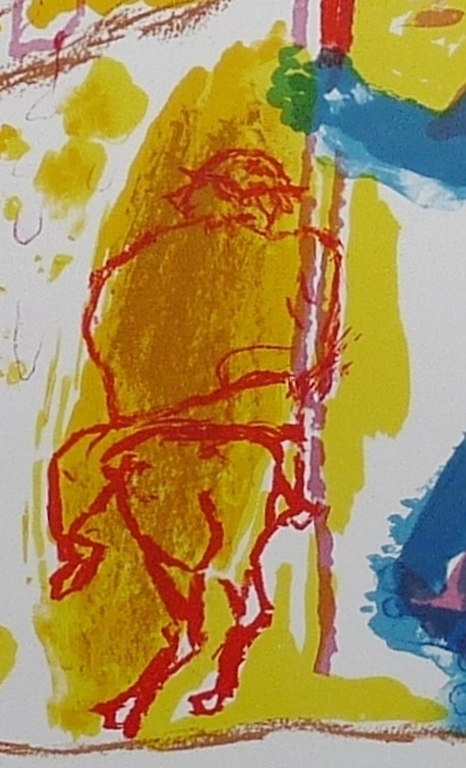 Pieter Defesche, kleurenlitho, zonder titel, 1998, oplage 100 ex. kopen? Bied vanaf 45!