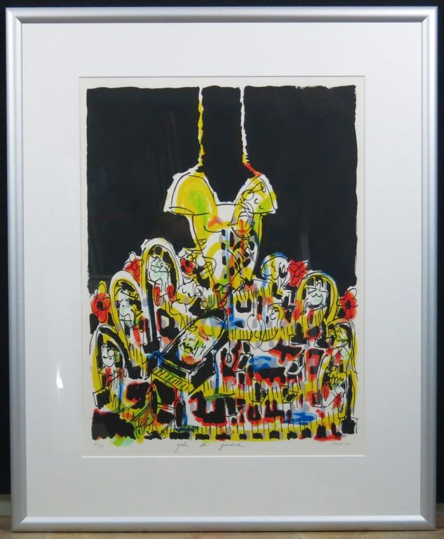 Luis Penin: Zeefdruk, Gala de funeral - Ingelijst kopen? Bied vanaf 30!