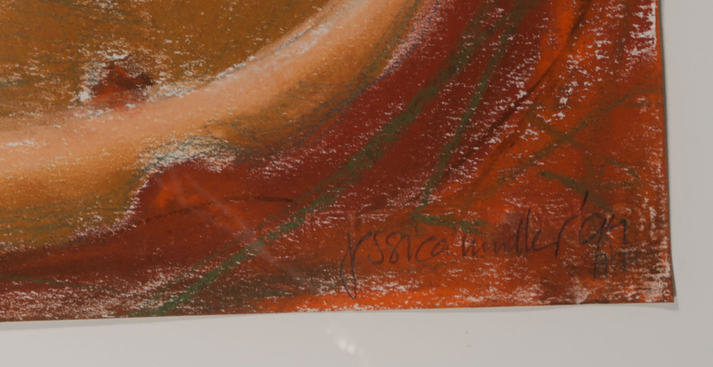 Jessica Muller: Krijttekening, The lost faces - Ingelijst (Groot) kopen? Bied vanaf 35!