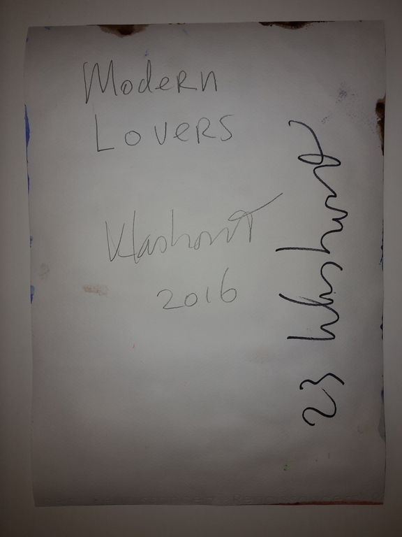 Peter Klashorst - gemengde techniek op aquarel papier - Modern lovers kopen? Bied vanaf 70!