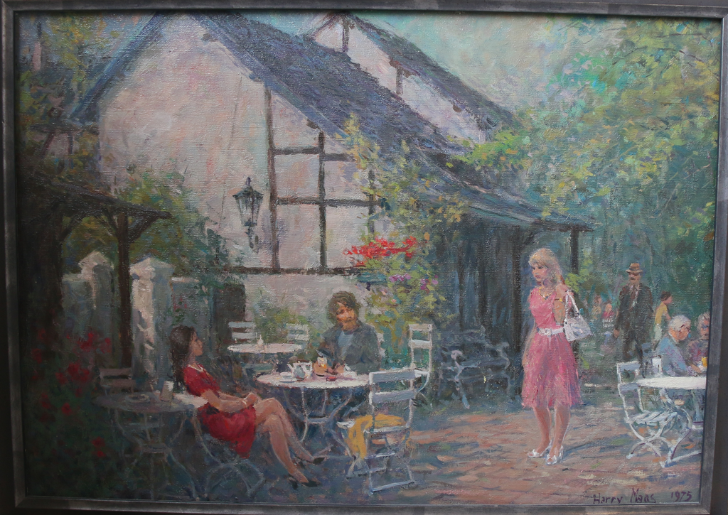 Harry Maas: Olieverf, Tuin verkocht voor € 1150!