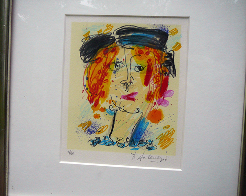 Kees Salentijn - Kees Salentijn: Deftige dame -zeefdruk, gesigneerd- kopen? Bied vanaf 1!