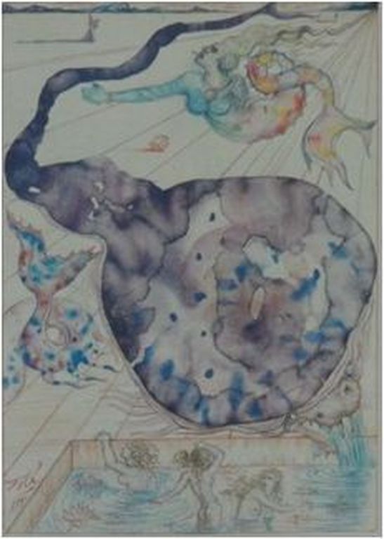 Salvador Dalí - La maison sans vent - Bath of the Nymphs - Lithografie - 1949 kopen? Bied vanaf 1!