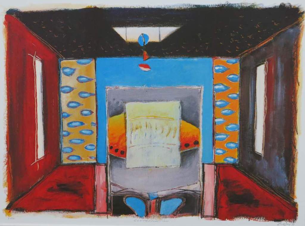 Cor de Jong: Zeefdruk, Contemplation kopen? Bied vanaf 35!