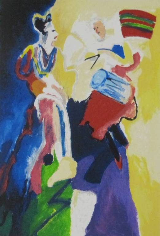 JAN PETER van OPHEUSDEN  Zeefdruk  TROMMELAARS   Handgesigneerd kopen? Bied vanaf 65!