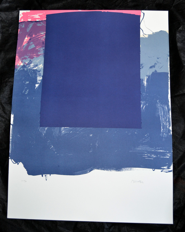 Alfons Borrell - Kleurenlitho - El quadrado azul - handgesigneerd - uit gelimiteerde H.C. oplage van 25 st. kopen? Bied vanaf 1!