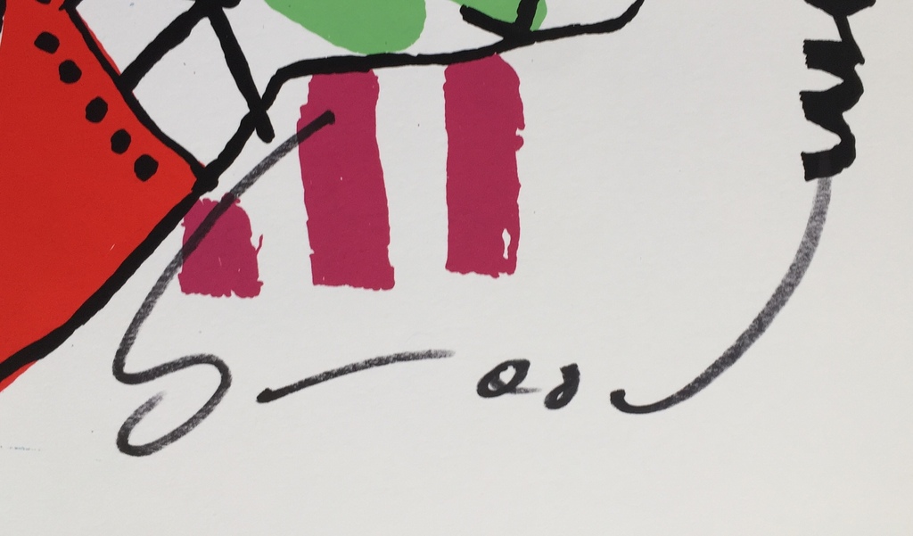 Herman Brood - We're a team - Originele hand gesigneerde zeefdruk kopen? Bied vanaf 1!