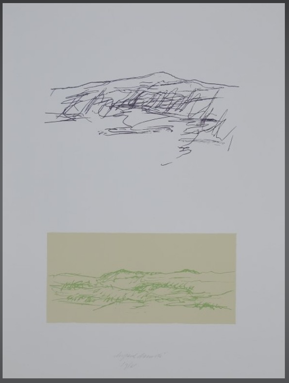 Christiaan Paul Damste: Zeefdruk, Twee landschappen kopen? Bied vanaf 1!