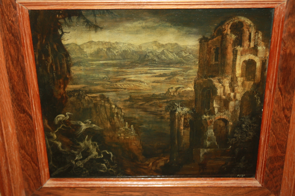 WILLEM NIJS 1902-1961 - SURREALISTISCH LANDSCHAP MET KASTELEN kopen? Bied vanaf 175!