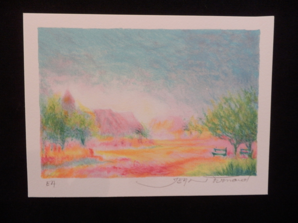 JEAN FERNAND  Kleurenlitho , CAMPAGNE II  Handgesigneerd   GRATIS VERZENDING!!! kopen? Bied vanaf 15!