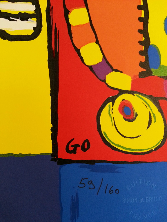 Simon and Bruno. Losse zeefdruk. Titel  kopen? Bied vanaf 20!