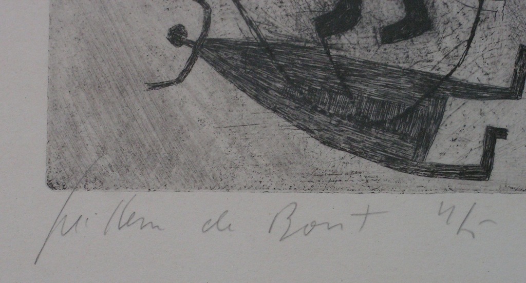 Willem de Bont - ets - ZT - oplage: 5 kopen? Bied vanaf 25!