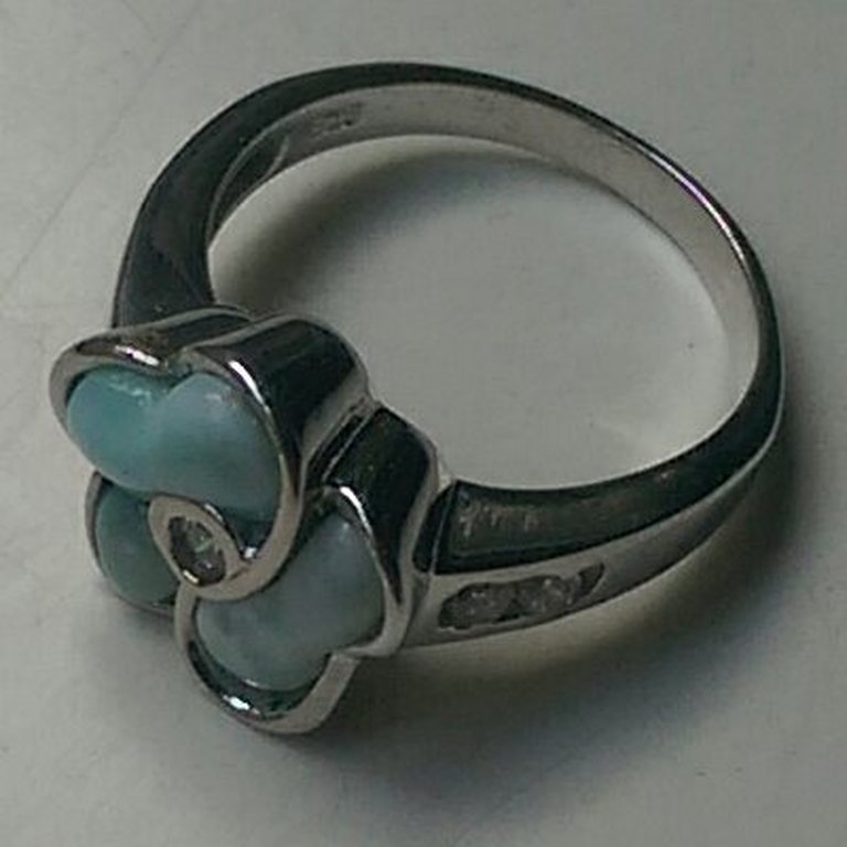 Zilveren ring met larimar kopen? Bied vanaf 29!