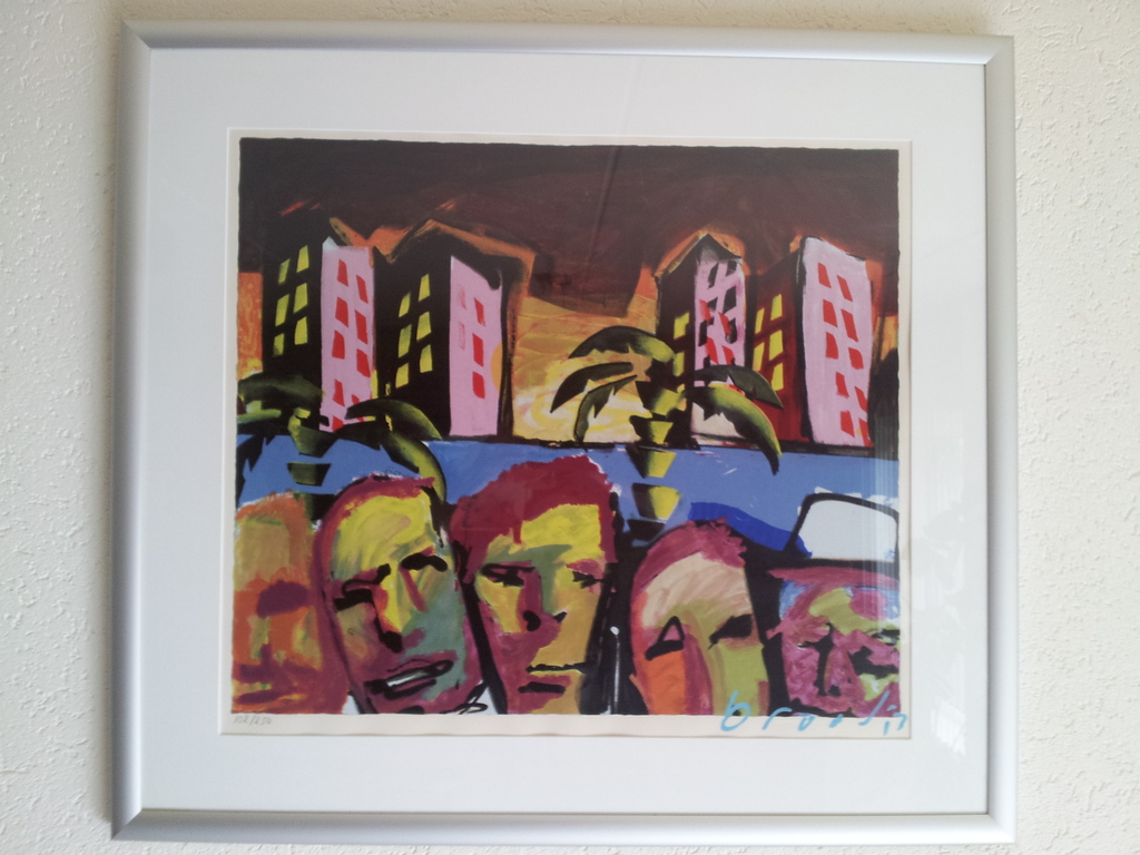 Herman Brood-ingelijste grote zeefdruk kopen? Bied vanaf 875!