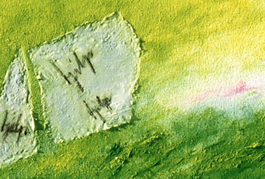 Elisabeth Karstens,Acrylverf op doek, Abstract Schilderij "Musjes" kopen? Bied vanaf 50!