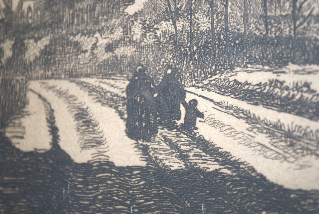 ets, gezicht op Kootwijkerbroek, 1917, voluit gesigneerd in inkt, oplage 36/100 kopen? Bied vanaf 35!