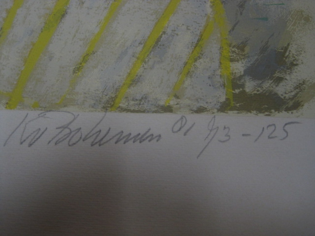 Kees v Bohemen 1928-1985 grote litho "abstract" handgesigneerd  kopen? Bied vanaf 1!