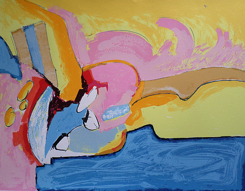 Ton van Kesteren - Abstract, zeefdruk (groot) verkocht voor € 35!