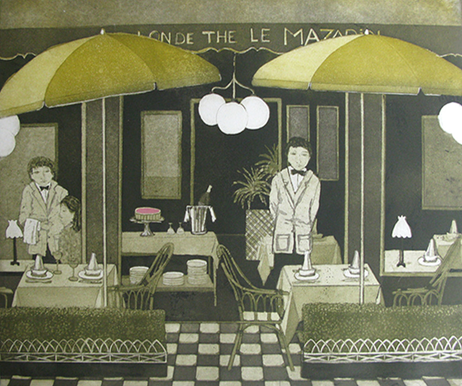 Laetitia de Haas - RESTAURANT IN AIX - kleurets verkocht voor € 35!