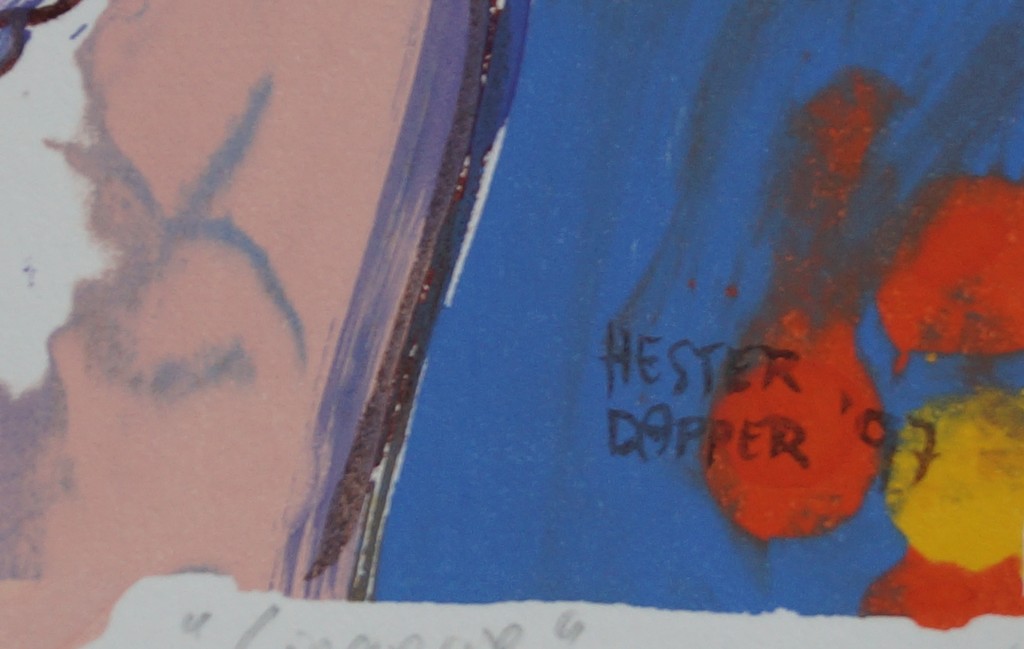 Hester van Dapperen - gesigneerde monoprint - Lingerie - 1997 kopen? Bied vanaf 1!