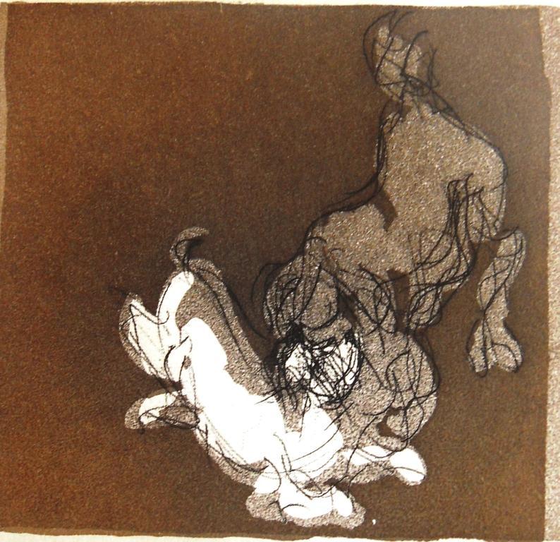 Deux chiens ( grote kleurenaquatint ) kopen? Bied vanaf 1!