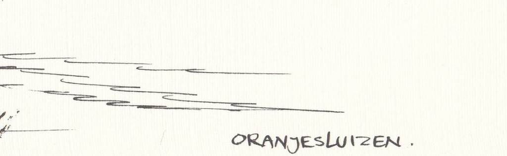 Peter van Straaten - Lithografische prent - Oranjesluizen. kopen? Bied vanaf 1!