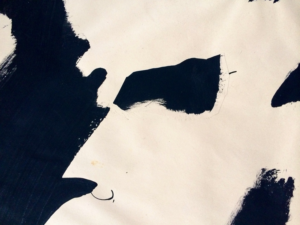 Peter Klashorst: Gemengde Techniek, Untitled (Abstract in Black V) ca. 1983 kopen? Bied vanaf 85!