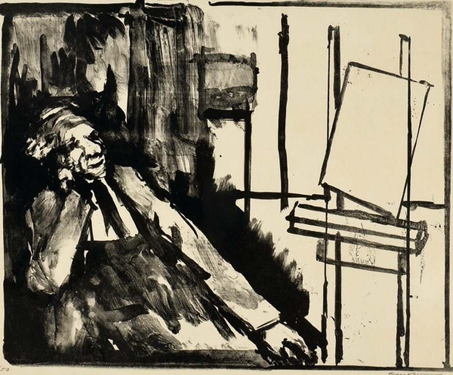 KEES VERWEY litho zelfportret 1976 verkocht voor € 35!