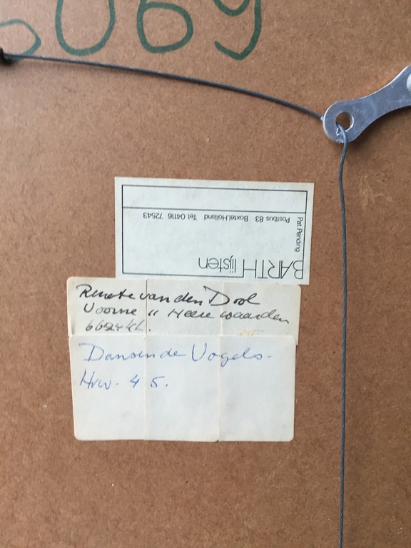 Renate van den Dool - Ets 1/15 (46 x 50,5 cm) 1988 - Dansende vogels kopen? Bied vanaf 1!