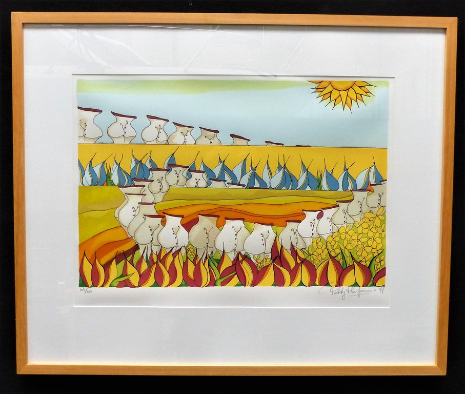 Patty Harpenau,Zeefdruk,Nieuwe Lijst,Handgesigneerd, verkocht voor € 50!