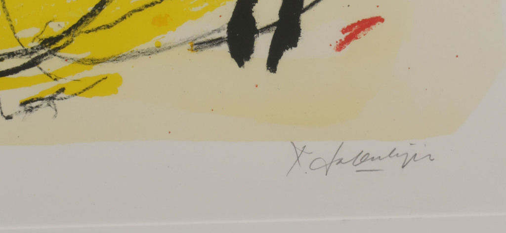 Kees Salentijn: Zeefdruk, Flores III - Ingelijst kopen? Bied vanaf 35!