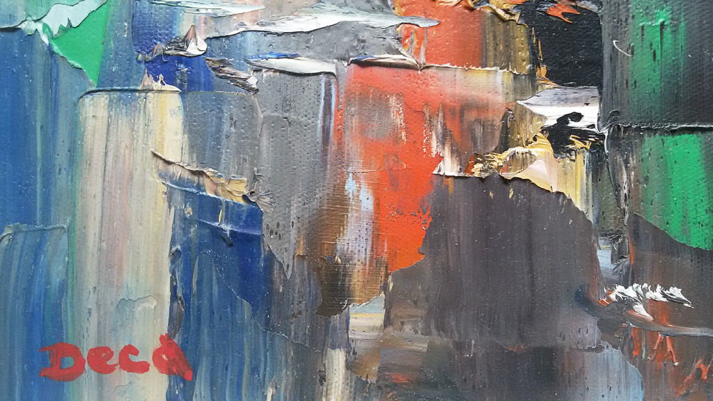 Miel Deca - Boten bij laagwater, olieverf op doek (ingelijst, groot) kopen? Bied vanaf 250!